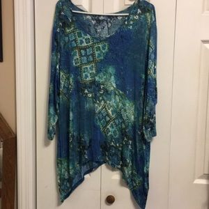 Simply Emma size 1X women’s plus tunic NWT